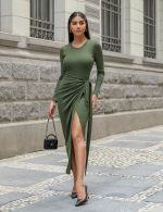 Vestido Midi Verde Nath