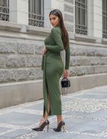 Vestido Midi Verde Nath