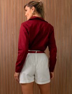 Camisa Social Marsala Julia
