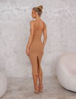 vestido Midi Nude Jamile
