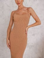 vestido Midi Nude Jamile