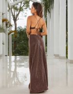 Vestido Longo Cobre Janete