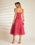 Vestido Midi Rosa Janaina