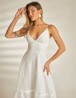 Vestido Midi Branco Janaina