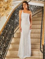 Vestido Longo Prata Selma