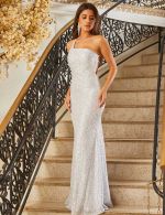 Vestido Longo Prata Selma