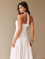 Vestido Midi Branco Luiza
