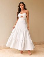 Vestido Midi Branco Luiza