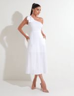 Vestido Midi Branco Fabiana