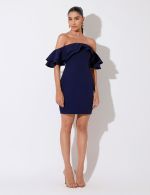 Vestido Curto Azul Marinho Valeska