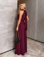 Macacão Longo Marsala Laura