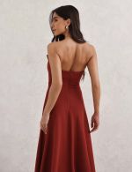 Vestido Midi Terracota Anny