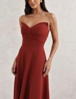 Vestido Midi Terracota Anny