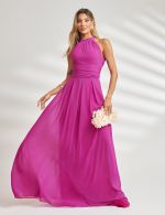 Vestido Longo Fucsia Sandra