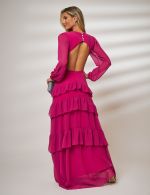 Vestido Longo Fucsia Silvana