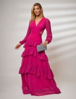 Vestido Longo Fucsia Silvana