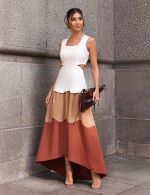 Vestido Midi Terracota Kim