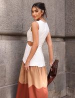 Vestido Midi Terracota Kim