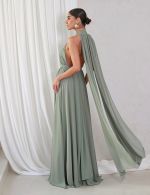 Vestido Longo Verde Sage Monica