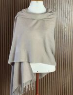 Pashmina Cinza com Franjas