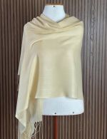 Pashmina Off White com Franjas