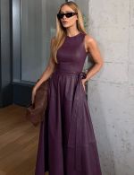 Vestido Longuete Uva Tatiana