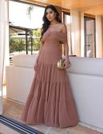 Vestido Longo Nude Dany