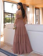 Vestido Longo Nude Dany