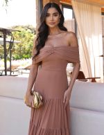 Vestido Longo Nude Dany