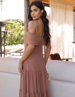 Vestido Longo Nude Dany