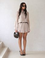 Vestido Curto Areia Vanda