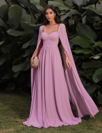 Vestido Longo Rosa Liliane