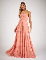 Vestido Longo Coral Poliana