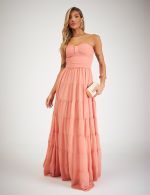 Vestido Longo Coral Poliana