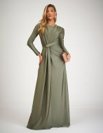 Vestido Longo Verde Oliva Manu