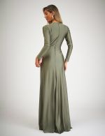 Vestido Longo Verde Oliva Manu