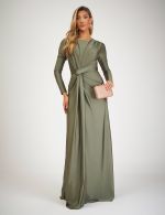 Vestido Longo Verde Oliva Manu