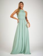 Vestido Longo Verde Sage Sandra