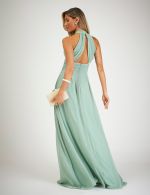 Vestido Longo Verde Sage Sandra