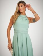 Vestido Longo Verde Sage Sandra