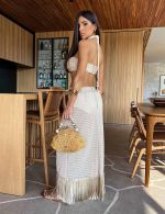 Vestido Longuete Nude Lidia