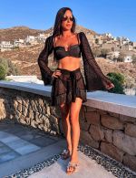 Conjunto Bikini Saia Preto Leandra