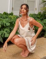 Vestido Curto Nude Eloa