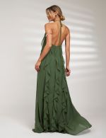 Vestido Longo Verde Oliva Sarah