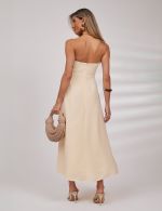 Vestido Midi Amarelo Roberta