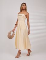 Vestido Midi Amarelo Roberta