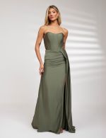 Vestido Longo Verde Oliva Suzi