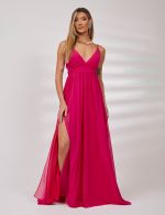 Vestido Longo Fucsia Vilma