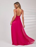 Vestido Longo Fucsia Vilma