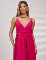 Vestido Longo Fucsia Vilma